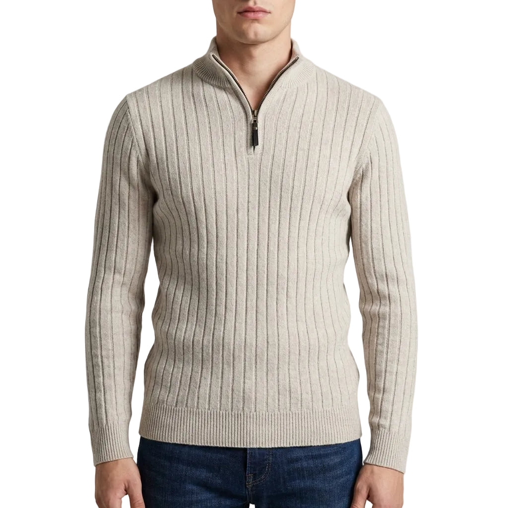 Men’s Sweater Mock Neck Quarter Zip