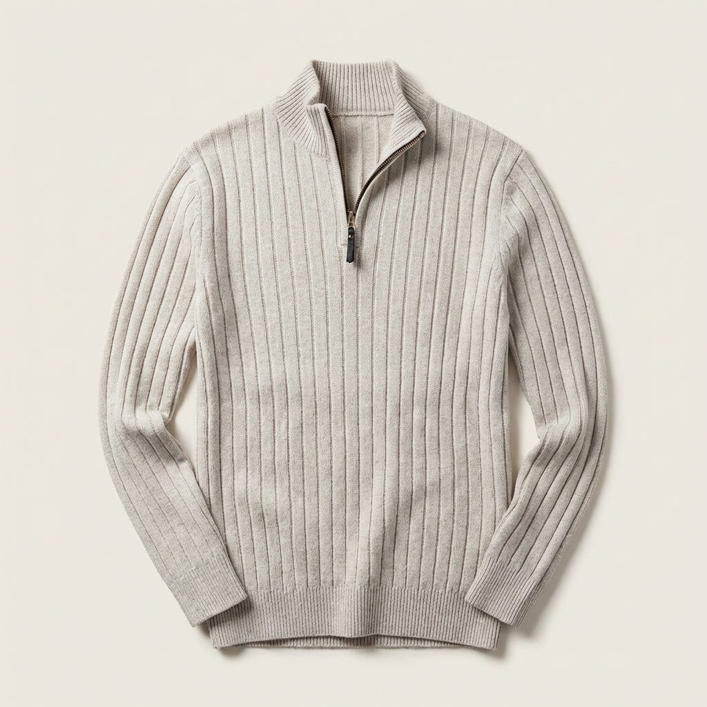 Men’s Sweater Mock Neck Quarter Zip