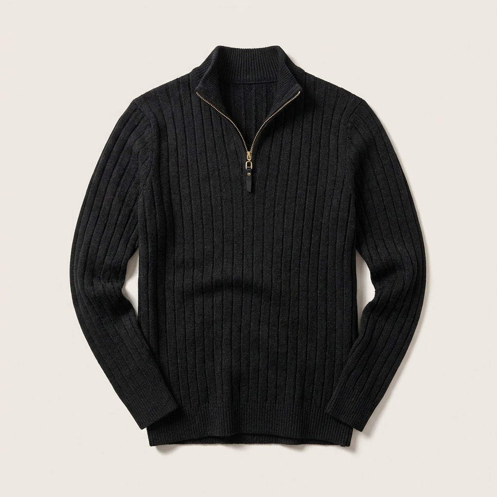 Men’s Sweater Mock Neck Quarter Zip