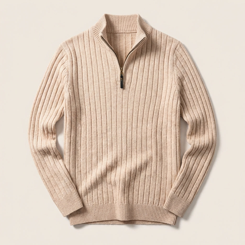 Men’s Sweater Mock Neck Quarter Zip