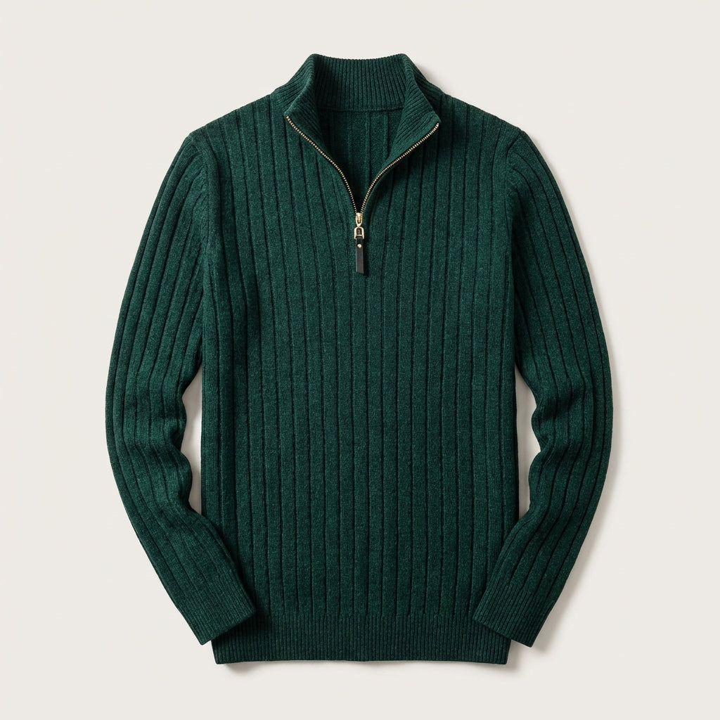 Men’s Sweater Mock Neck Quarter Zip