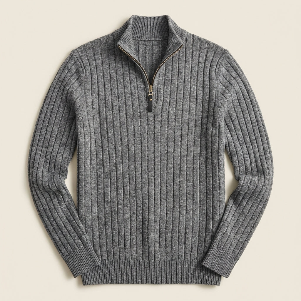 Men’s Sweater Mock Neck Quarter Zip