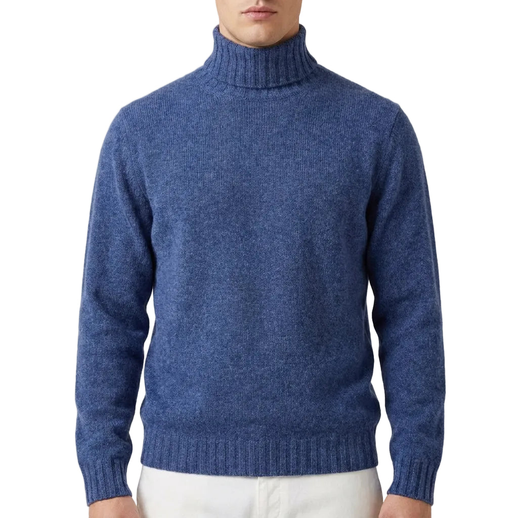 Men’s Sweater Roll Neck Heather Finish Layer