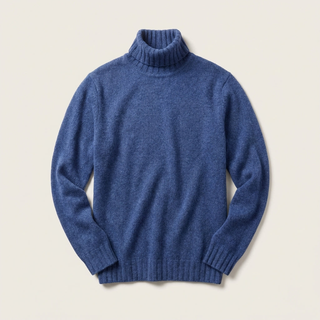 Men’s Sweater Roll Neck Heather Finish Layer