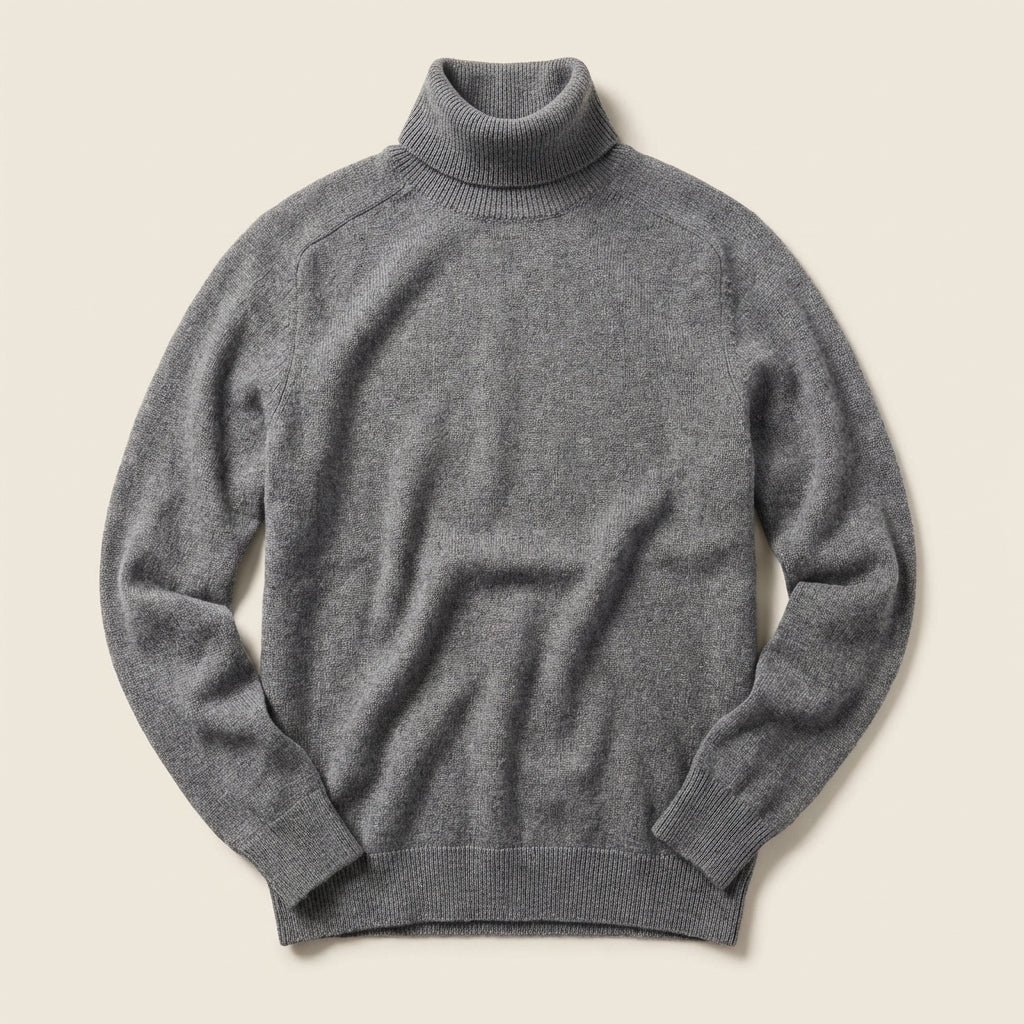 Men’s Sweater Roll Neck Heather Finish Layer
