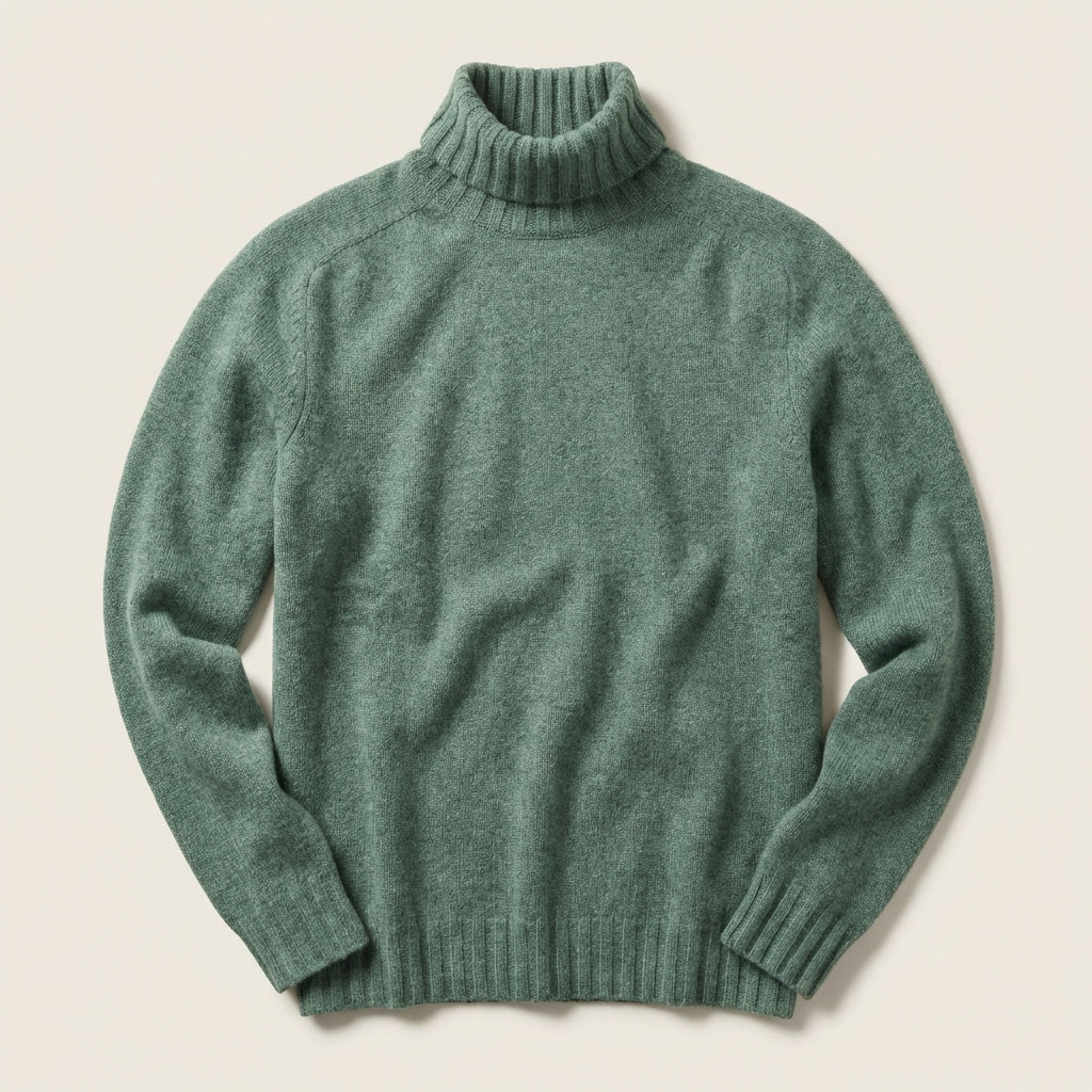 Men’s Sweater Roll Neck Heather Finish Layer