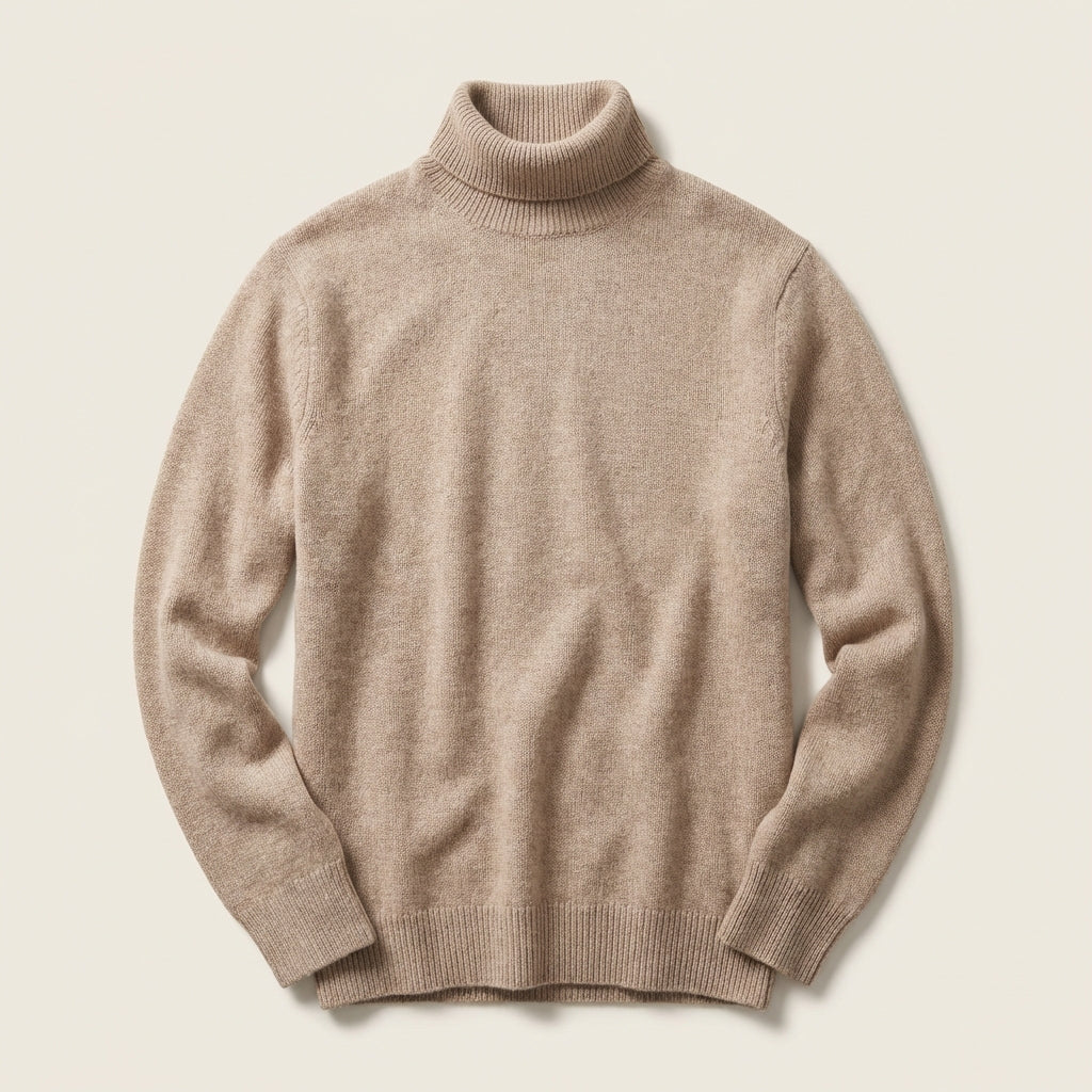 Men’s Sweater Roll Neck Heather Finish Layer