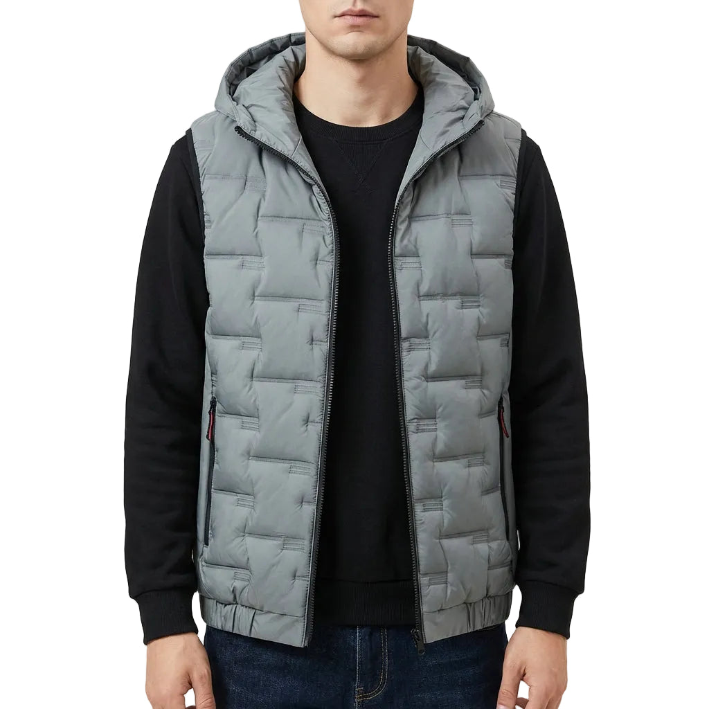 Men’s Vest Center Front Zipper with Elasticated Waistband
