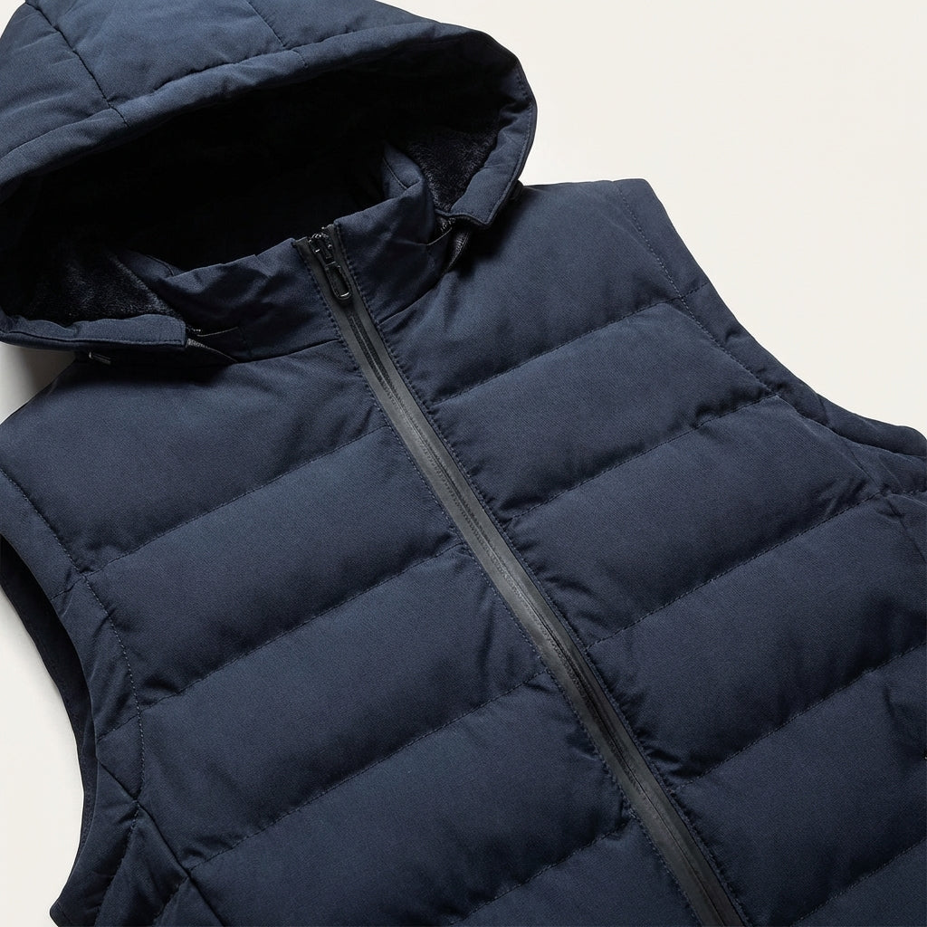 Men’s Vest Sleeveless Puffer Style and Zippered Side Pockets