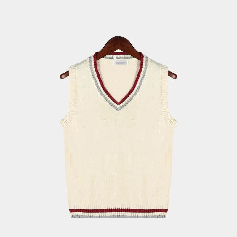 Men's Classic V-neck Knit Vest 0