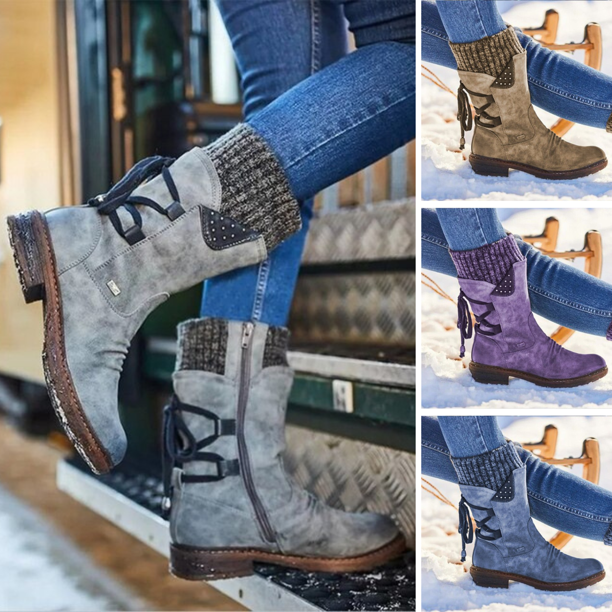 Mid-Calf Snow Boots for Women - Bianca 5