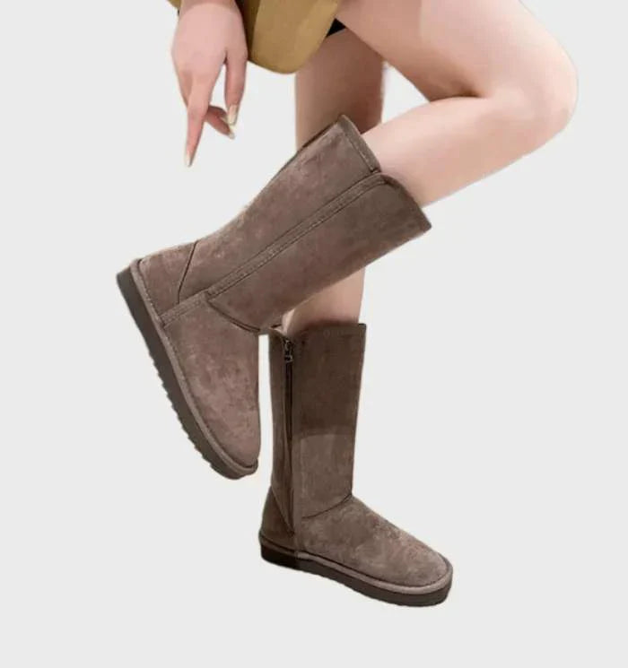 Suede Sheepskin Women's Boots - Sofia 2