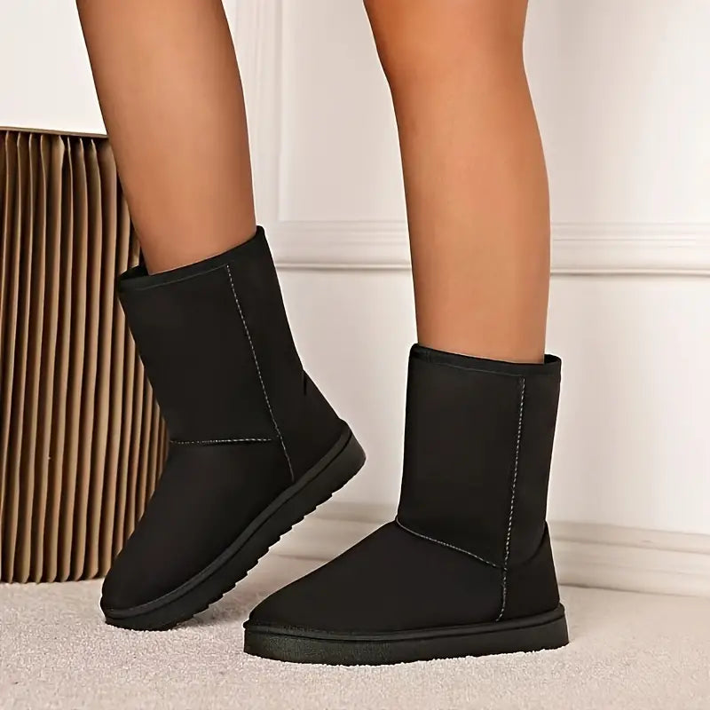 Warm Slip-On Boots with Fleece Lining - Aria 0