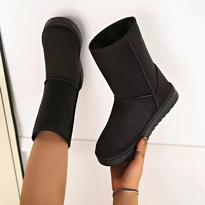 Warm Slip-On Boots with Fleece Lining - Aria 1
