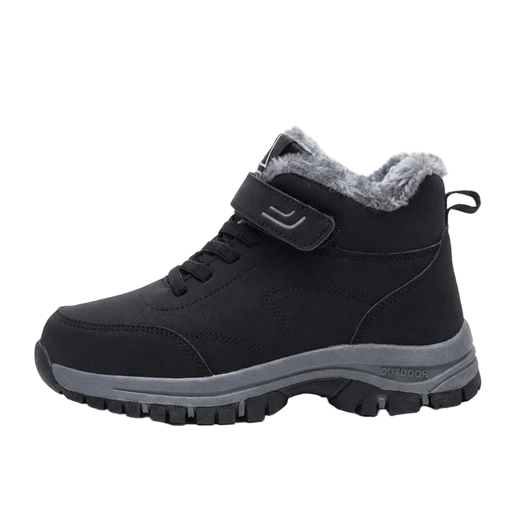 Women’s Ankle Boots with Hook and Loop Strap