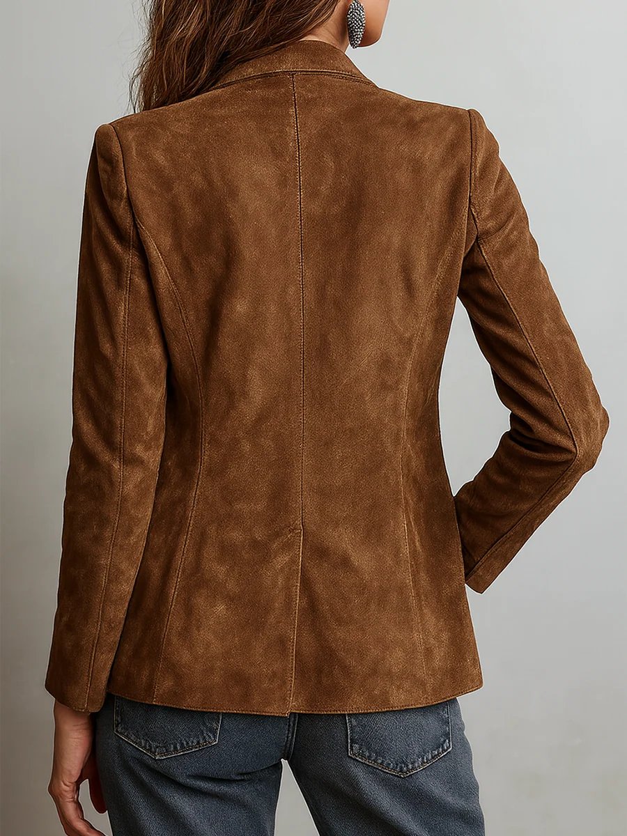 Women’s Blazer Notch Lapel Single-Breasted Buttons