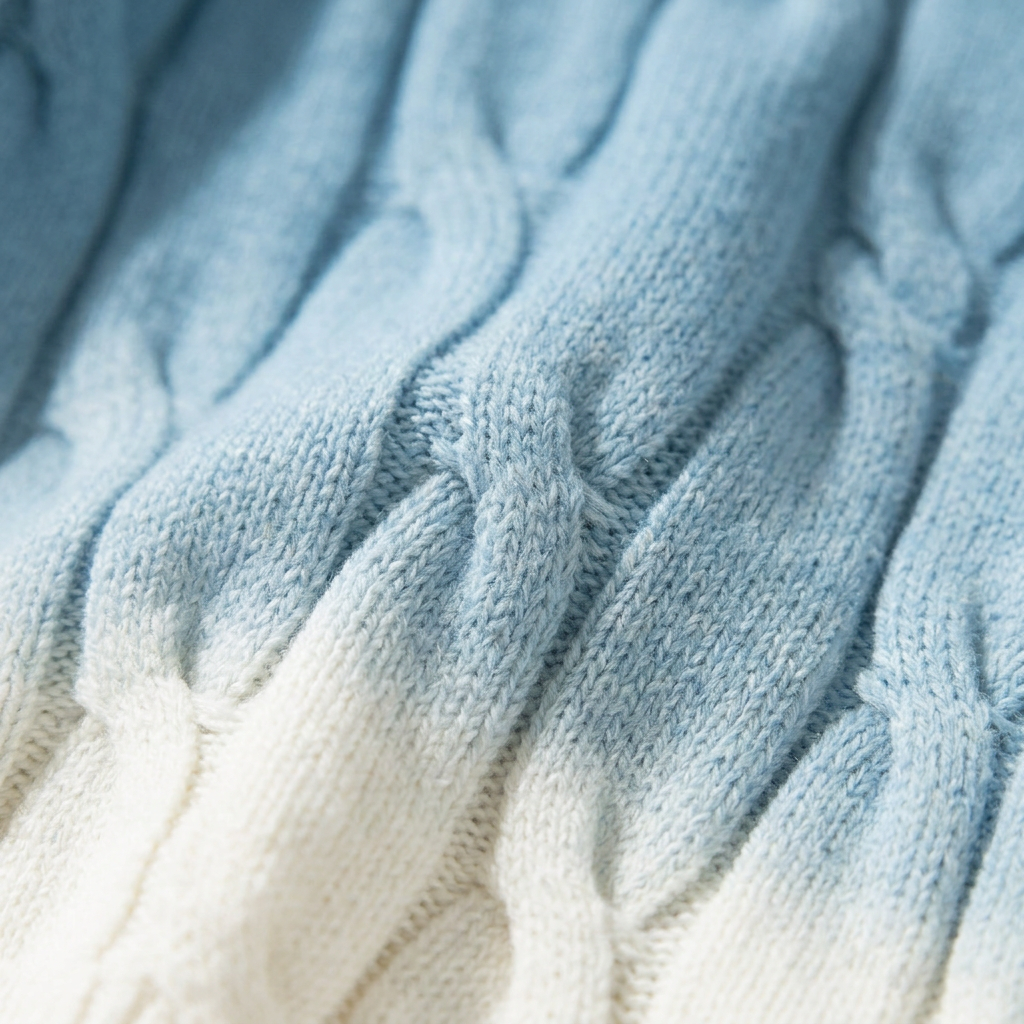 Women’s Cable Pattern Pullover Gradient Design