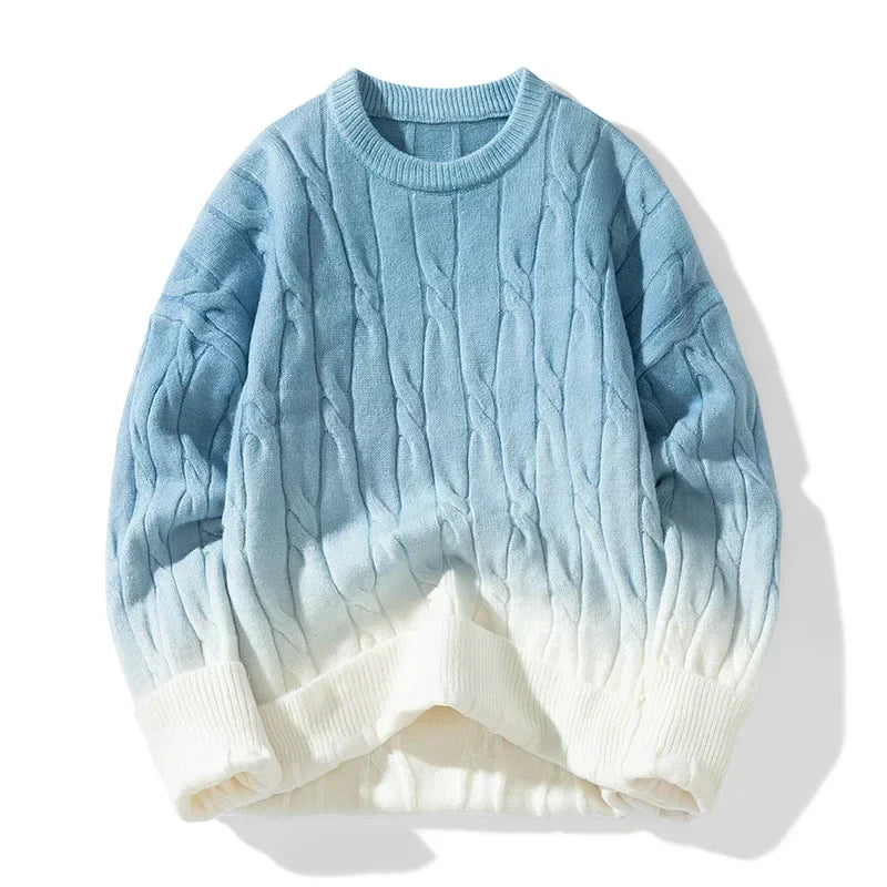 Giselle  | Knitted degradé women's sweater in a chunky style 0