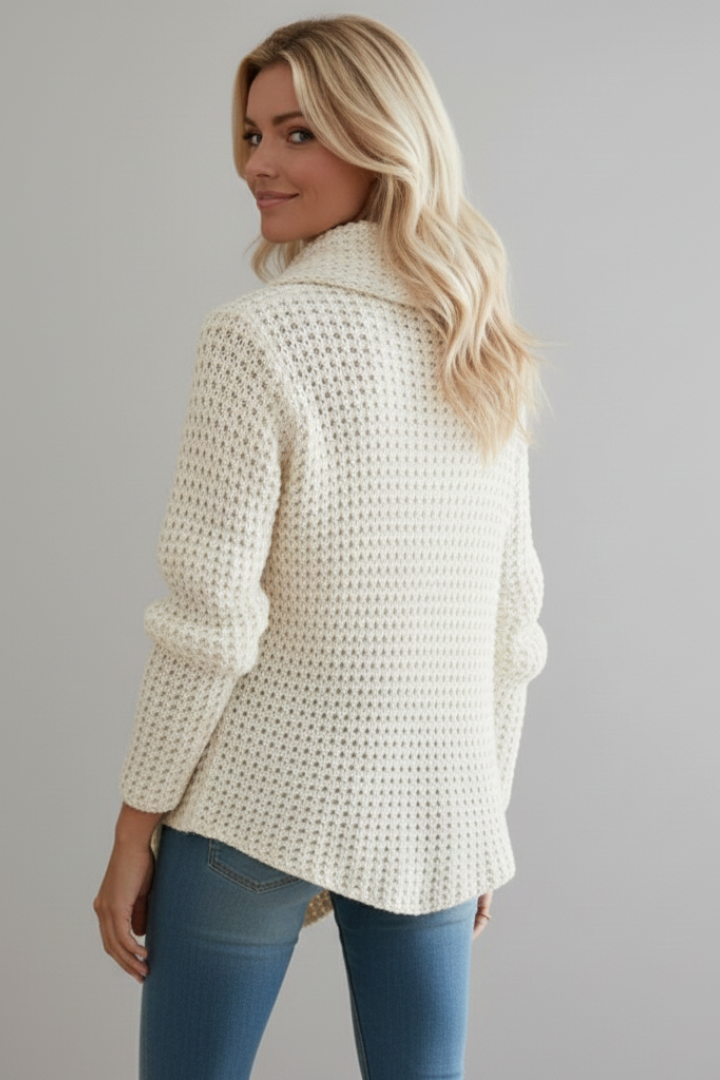 Women’s Cardigan with Shawl Collar and Button 3