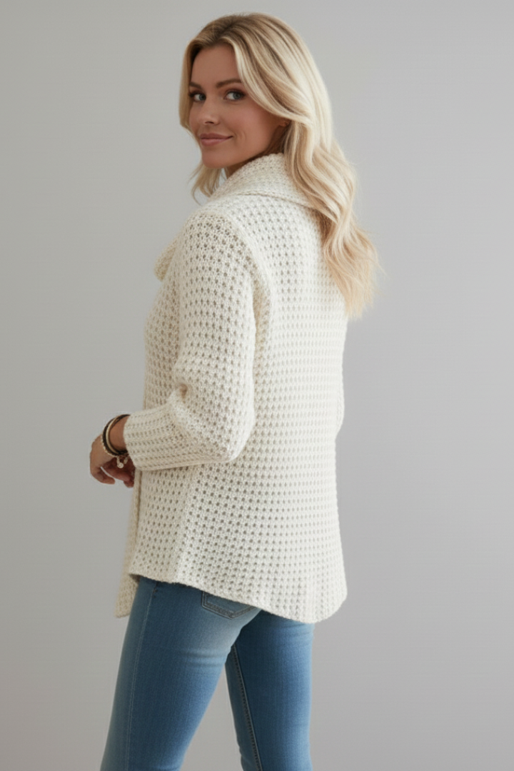 Women’s Cardigan with Shawl Collar and Button 4
