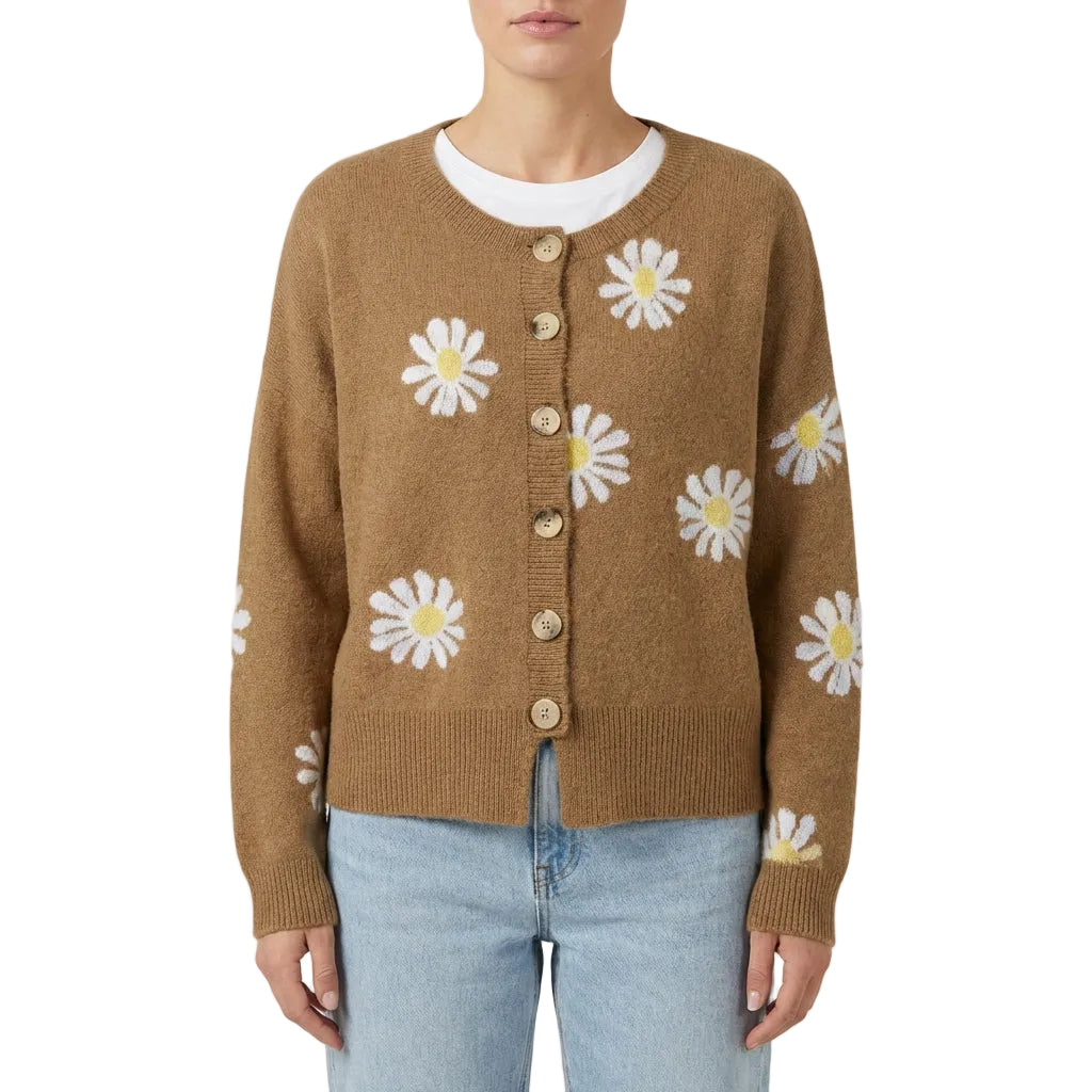 Women’s Cardigan Long Sleeves with Single-Breasted Button Placket