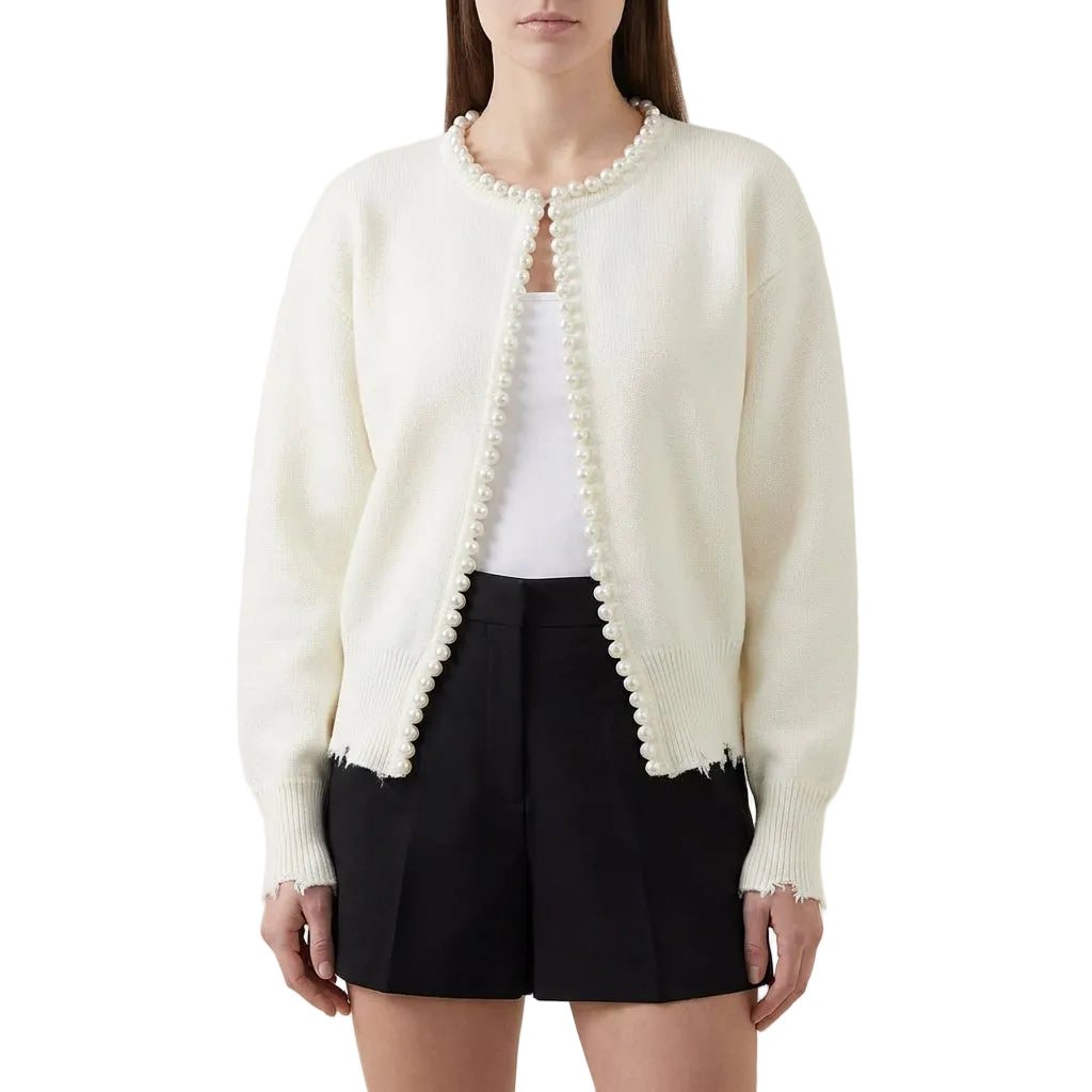 Women’s Cardigan Open Front Design with Dropped Shoulder Style