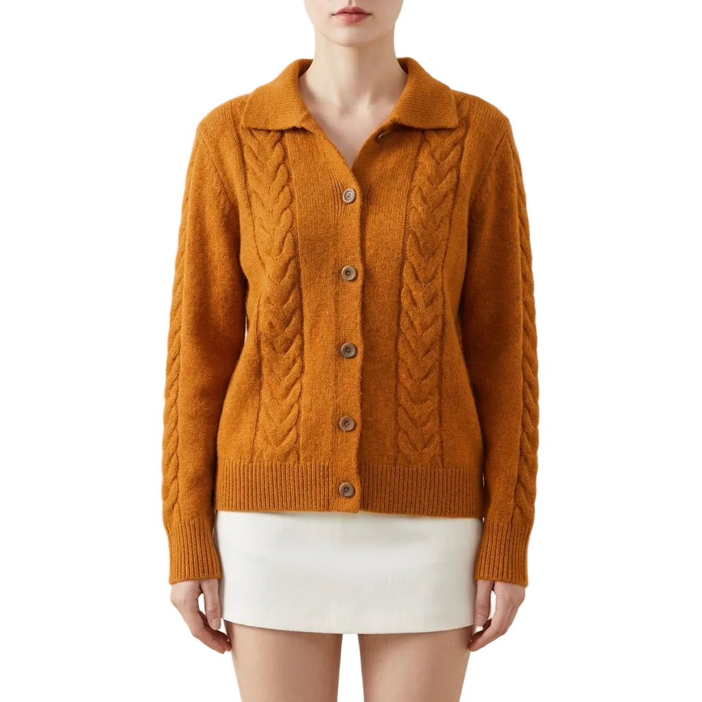 Women’s Cardigan Regular Fit Style with Banded Lower Waistband