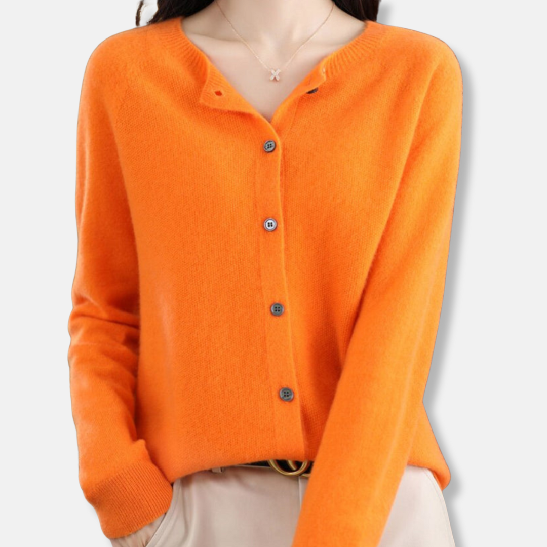 Isla Regular Fit Cardigan Sweater | Button Front Ribbed Sweater 6