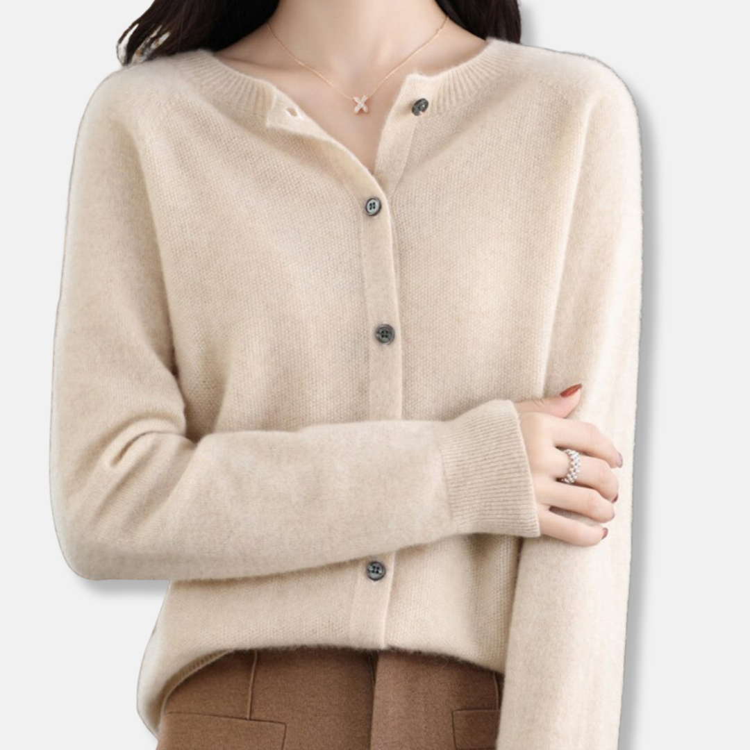 Isla Regular Fit Cardigan Sweater | Button Front Ribbed Sweater 11
