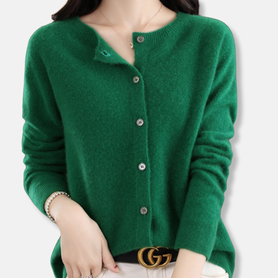 Isla Regular Fit Cardigan Sweater | Button Front Ribbed Sweater 12