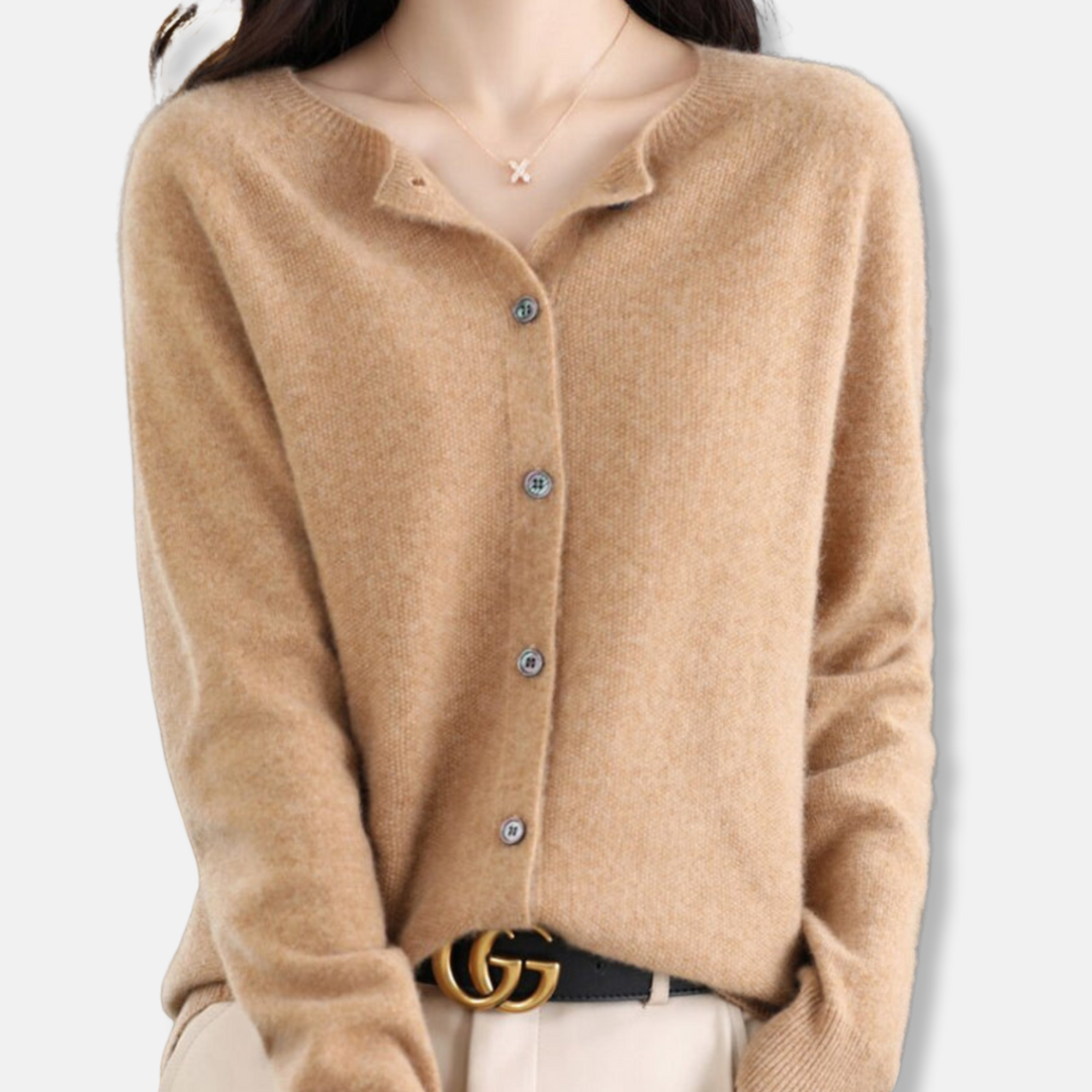 Isla Regular Fit Cardigan Sweater | Button Front Ribbed Sweater 13