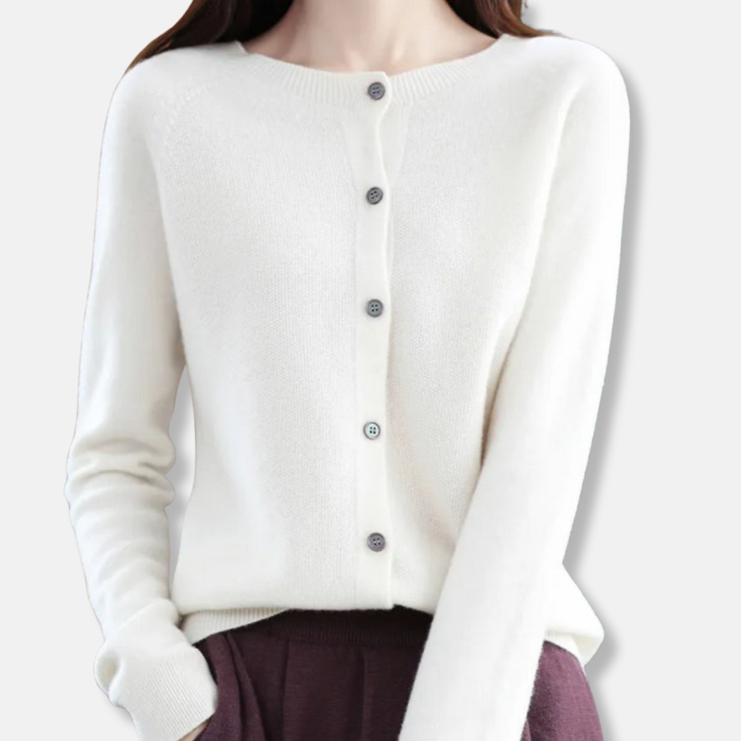 Isla Regular Fit Cardigan Sweater | Button Front Ribbed Sweater 3