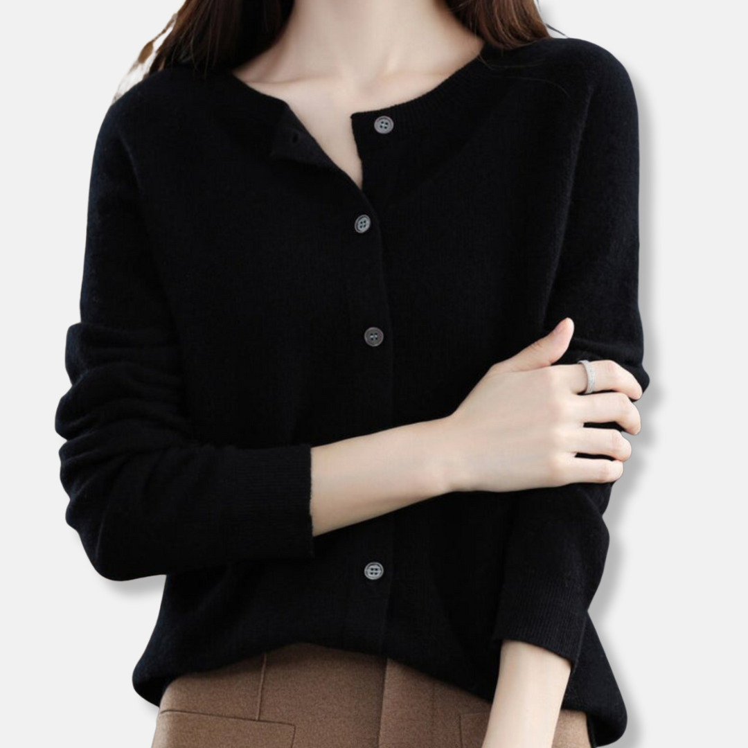 Isla Regular Fit Cardigan Sweater | Button Front Ribbed Sweater 4