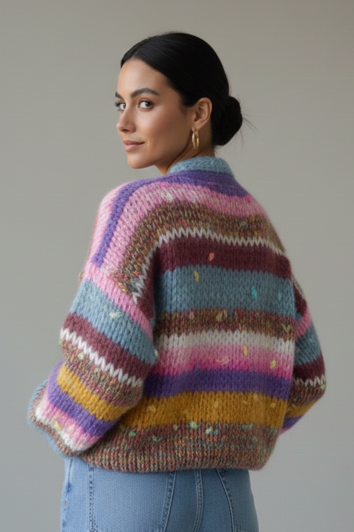 Women’s Knitted Cardigan with Open Front and Textured Finish 3