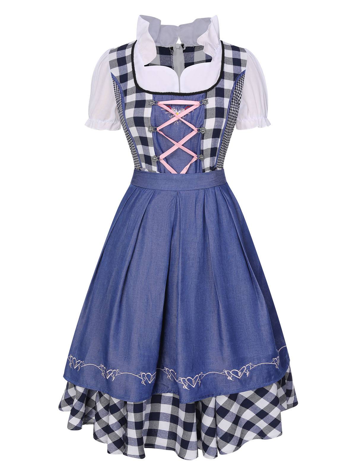 Traditional Oktoberfest Bavarian Carnival Dirndl Dress 0