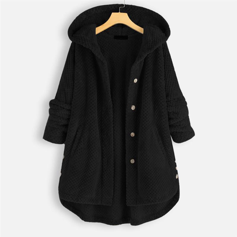 Chic Women’s Winter Double-Faced Fleece Hooded Coat 0