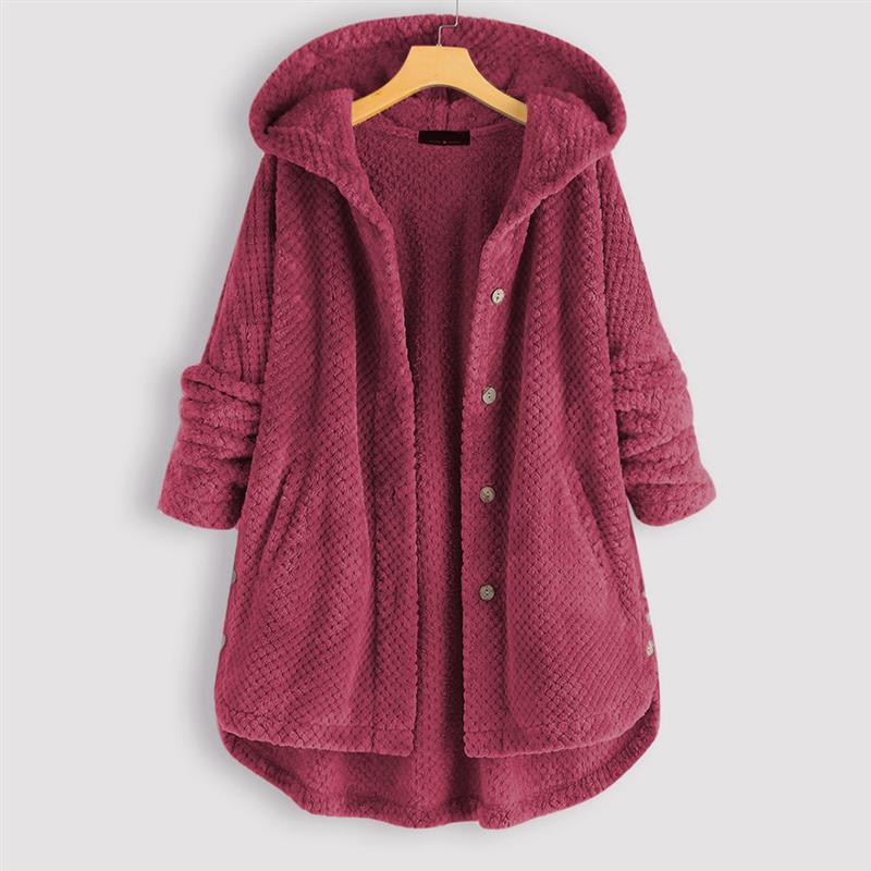 Chic Women’s Winter Double-Faced Fleece Hooded Coat 3