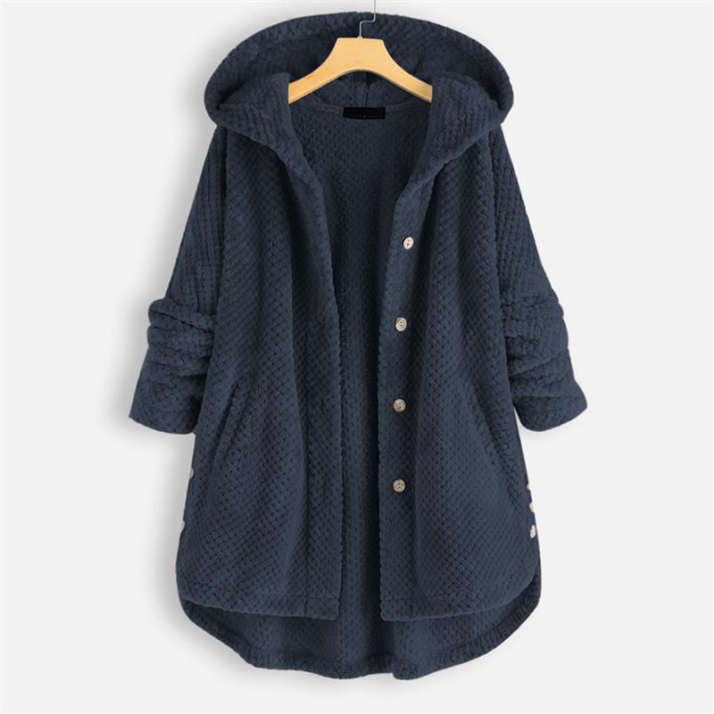Chic Women’s Winter Double-Faced Fleece Hooded Coat 4