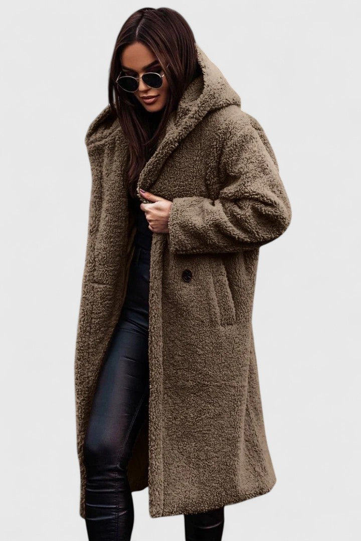 Women’s Cozy Long Teddy Coat for Winter 6