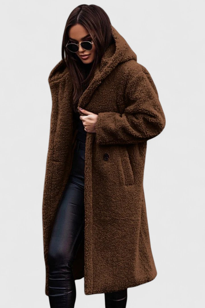 Women’s Cozy Long Teddy Coat for Winter 7
