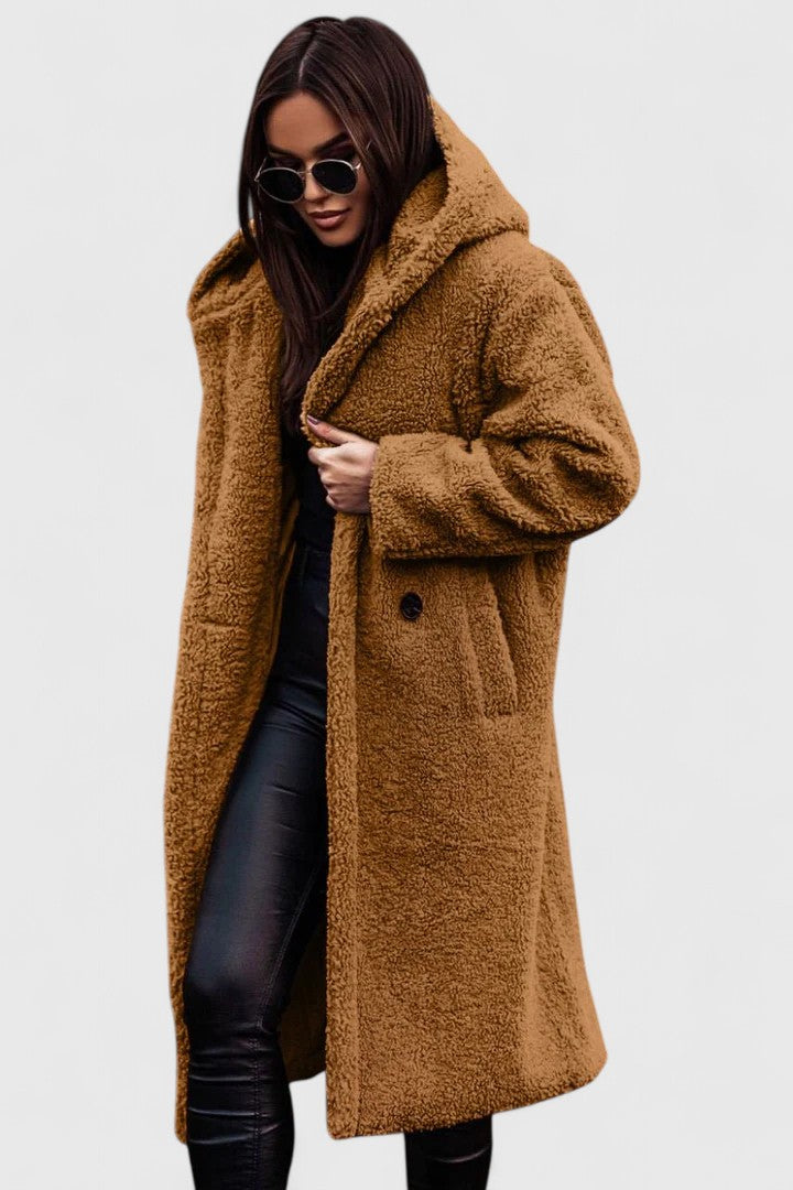 Women’s Cozy Long Teddy Coat for Winter 8
