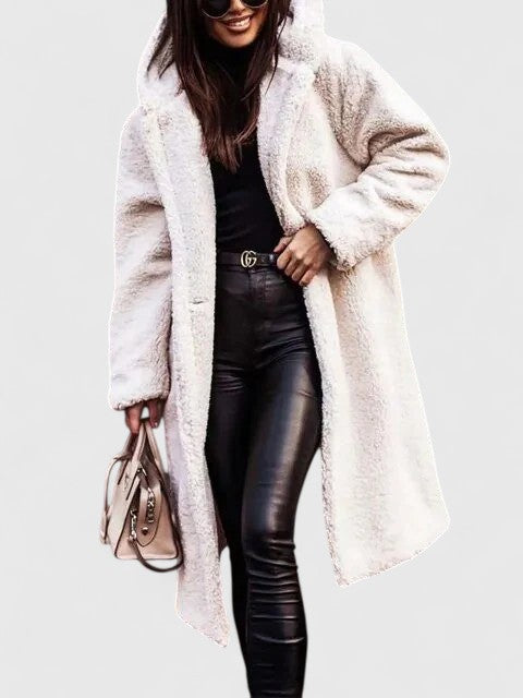 Women’s Cozy Long Teddy Coat for Winter 1