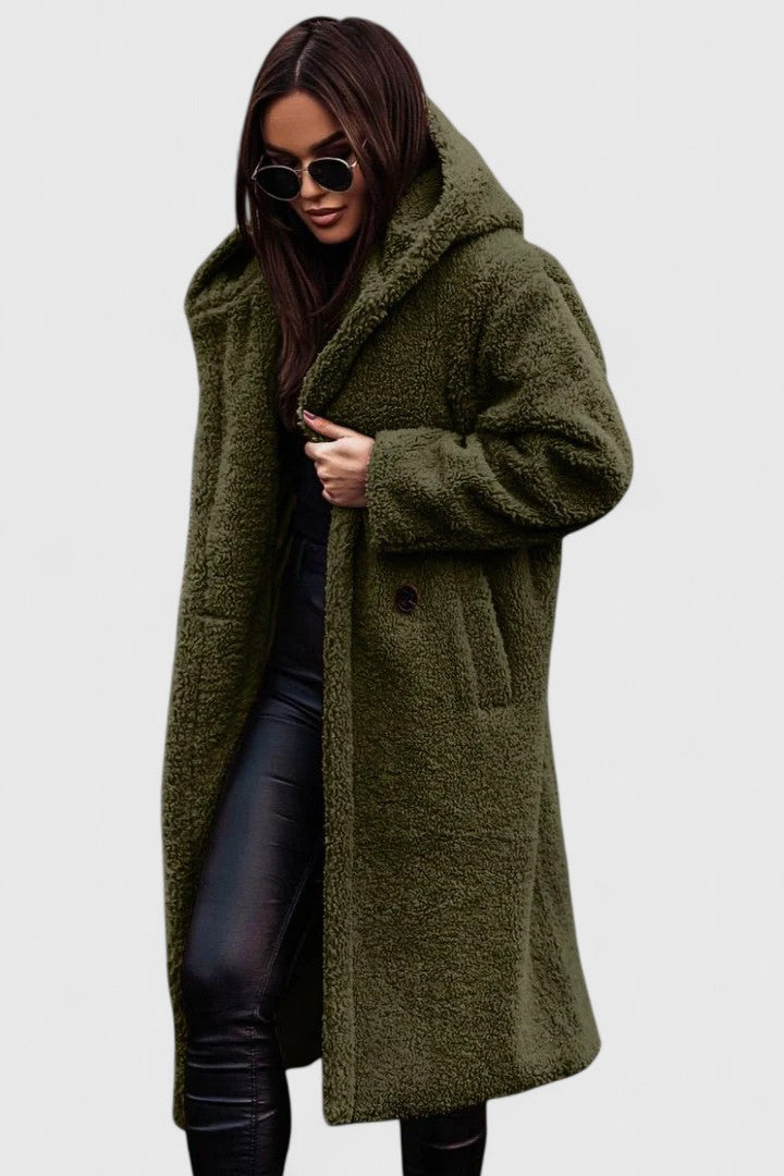 Women’s Cozy Long Teddy Coat for Winter 4