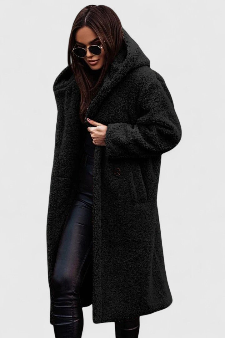 Women’s Cozy Long Teddy Coat for Winter 5