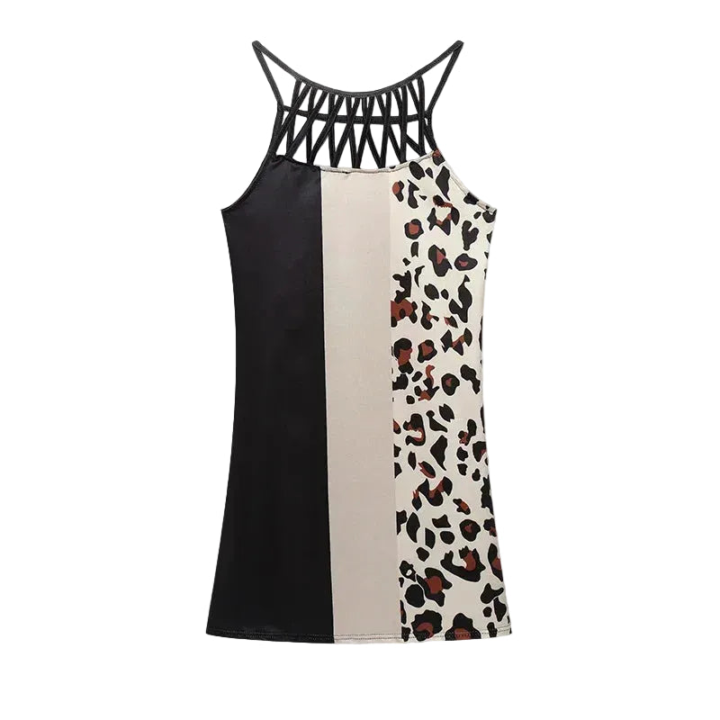 Trendy summer tunic dress with ethnic print & spaghetti straps – Kiara 1