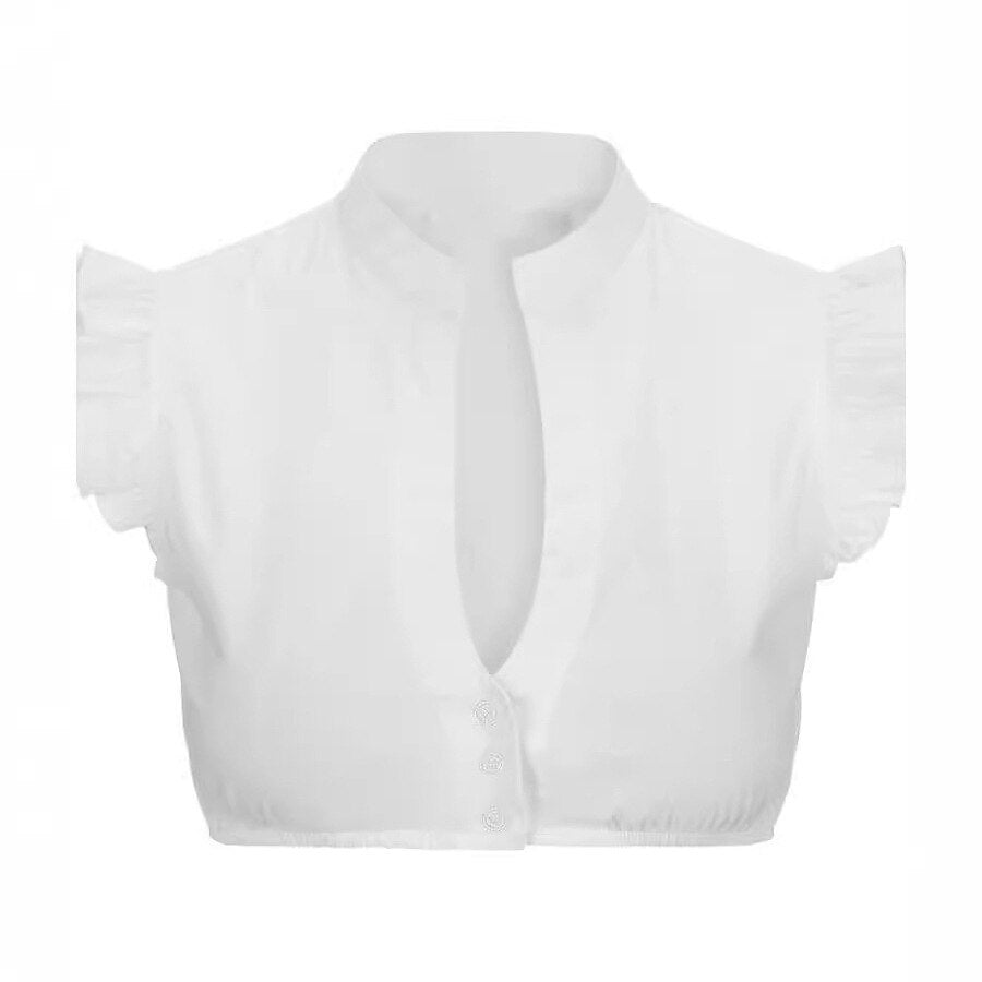 Eyelet Lace Crop Top | White Cotton Broderie Anglaise 1