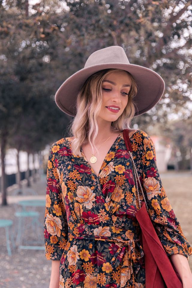 Floral Print Midi Dress - Lily 1