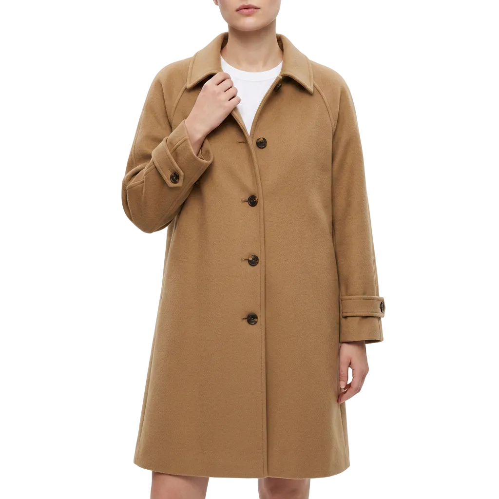 Women’s Full-Length Coat Single-Breasted Placket