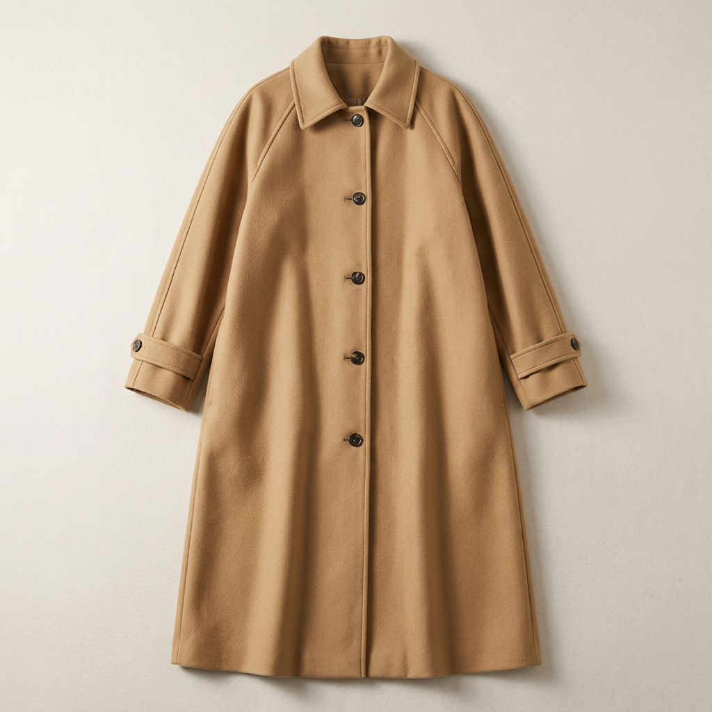Women’s Full-Length Coat Single-Breasted Placket
