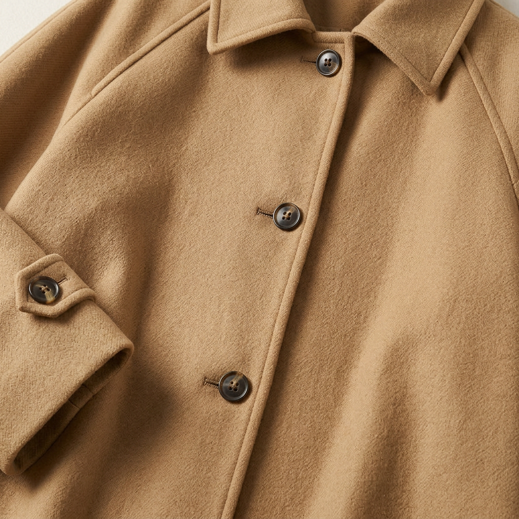 Women’s Full-Length Coat Single-Breasted Placket